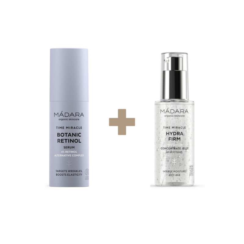 Botanic Retinol & TIME MIRACLE Hydra Firm Hyaluron Concentrate Jelly
